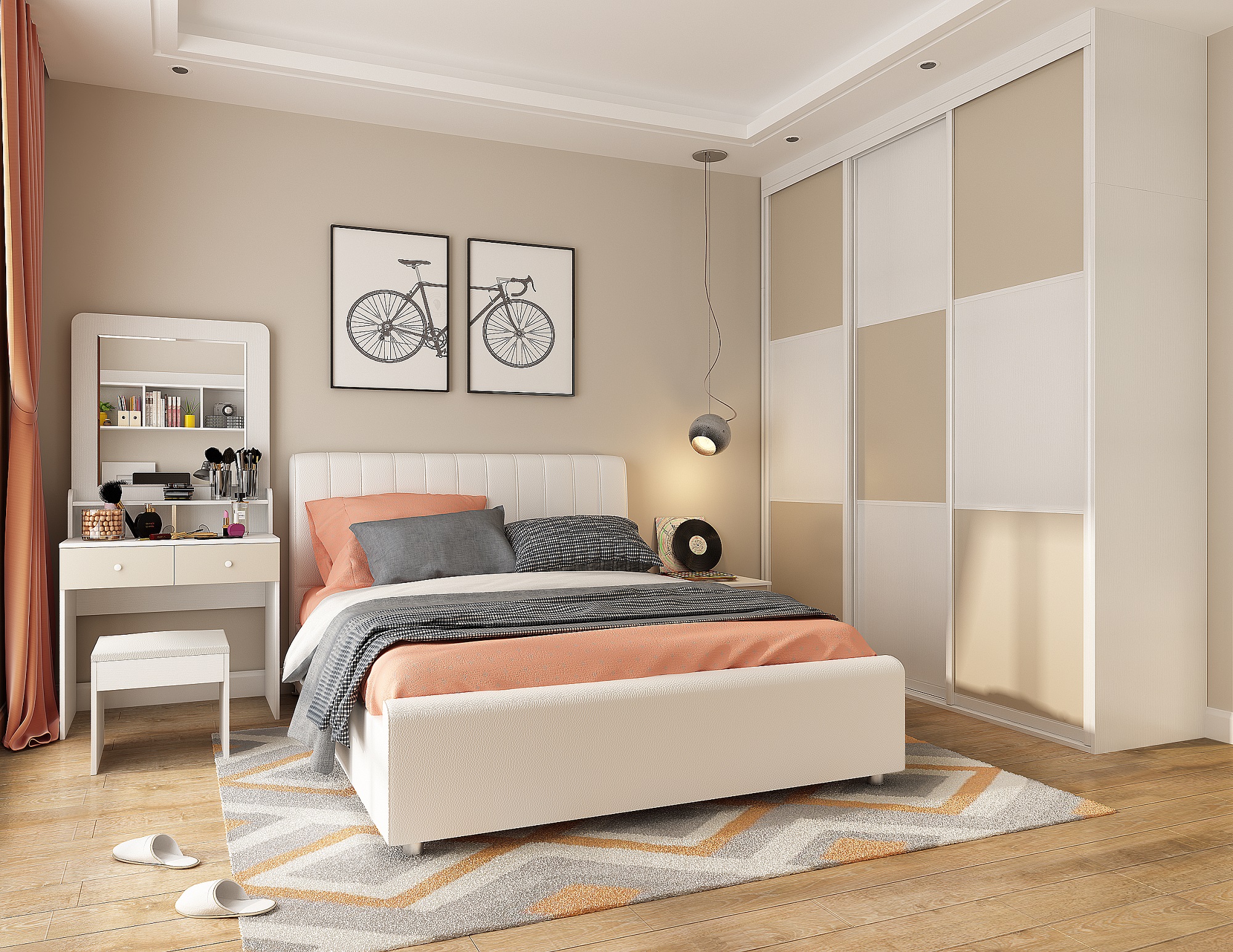The Secret to the Decoration of Small-sized Bedroom. How to Design a 10㎡ Bedroom？