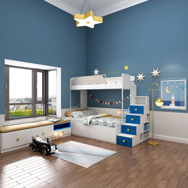The Children's Room Can Be Designed In This Way to Double the Storage
