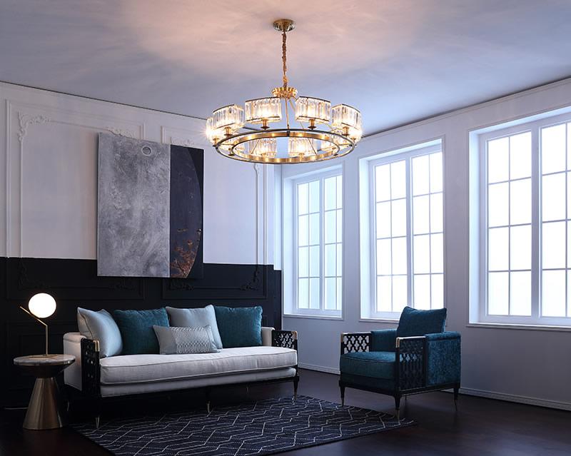 Gold Modern Chandelier For Living Room