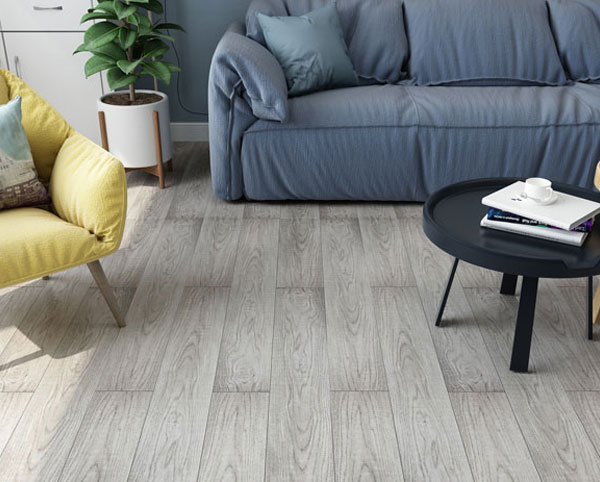 White & Gray Color European Standard Waterproof Flooring (WDA-1801A)