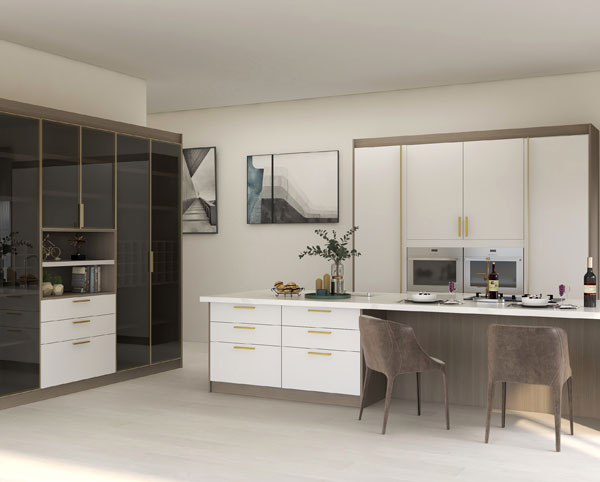 Pearl White Kitchen cabinet