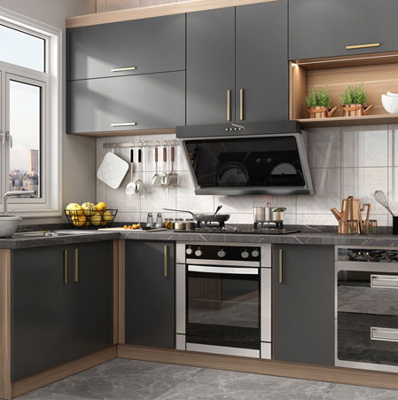 Laminate Kitchen Cabinetry with Modern Design for American Kitchen
