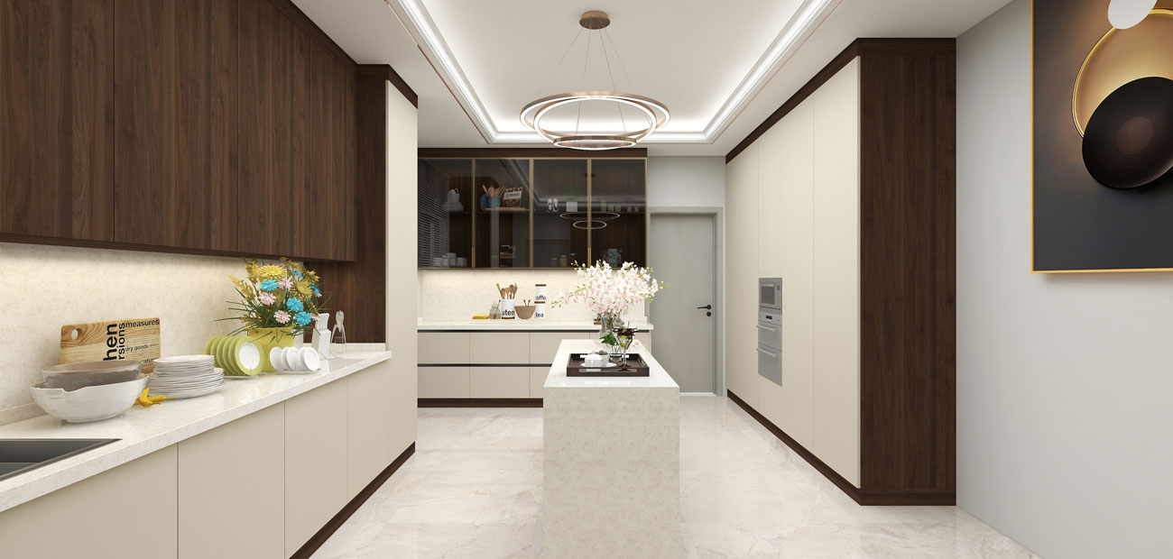 India villa kitchen cabinet project