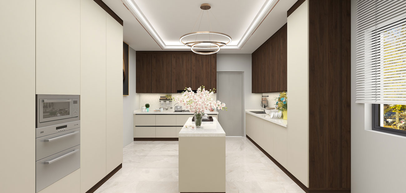 India villa kitchen cabinet project