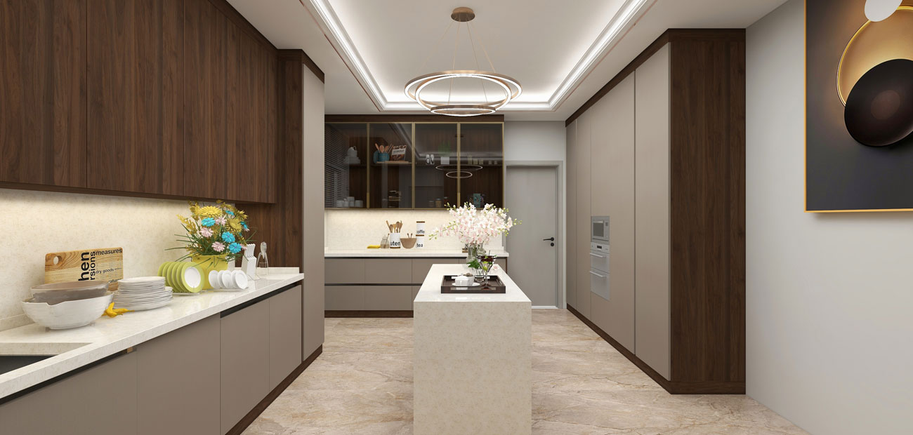 India villa kitchen cabinet project