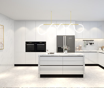 Projecto de gabinete de cozinha de Oman Villa