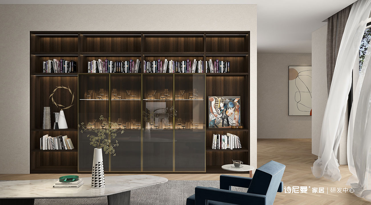 Study Room Bookshelf Design