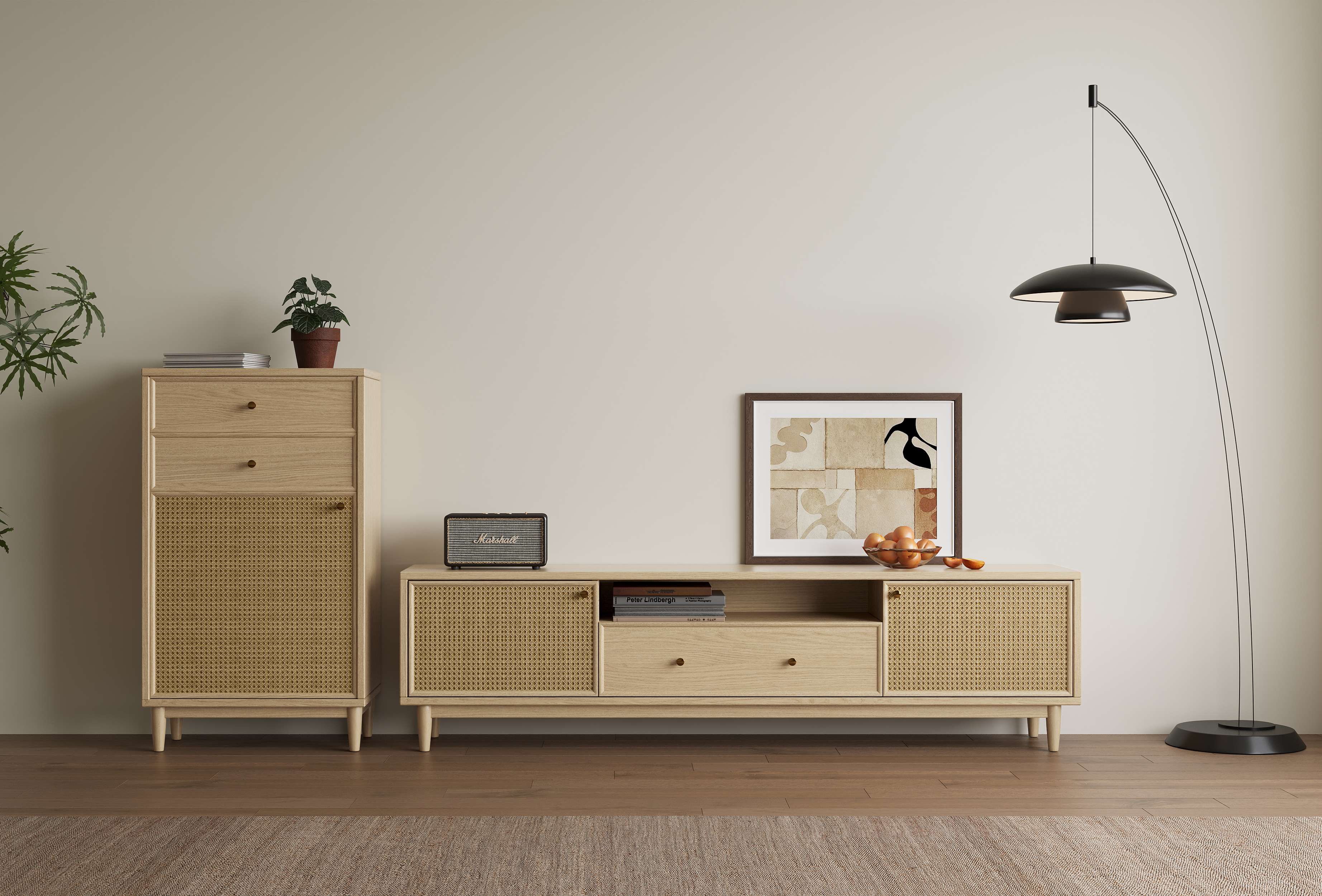 Rattan TV Stand